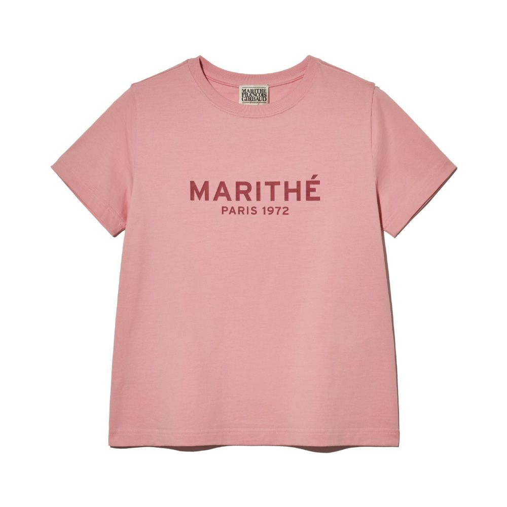 MARITHÉ FRANÇOIS GIRBAUD/ W REGULAR LOGO TEE 女款 字母LOGO經典短袖T恤 粉色pink/ S