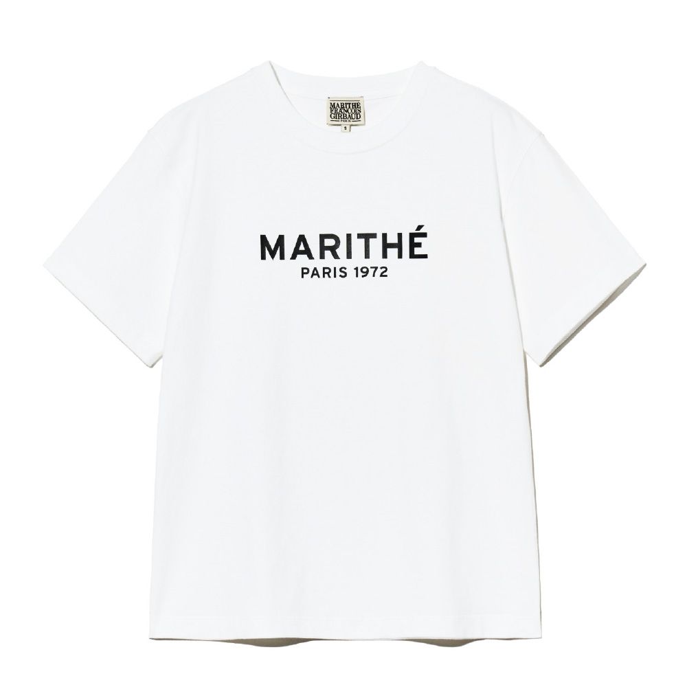 MARITHÉ FRANÇOIS GIRBAUD/ REGULAR LOGO TEE 中性款 字母LOGO經典短袖T恤 白色white/ XL