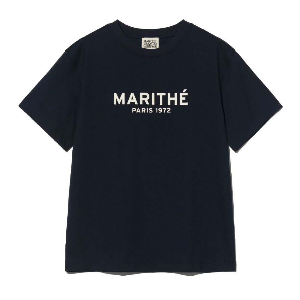 MARITHÉ FRANÇOIS GIRBAUD/ REGULAR LOGO TEE 中性款 字母LOGO經典短袖T恤 深藍navy/ XL