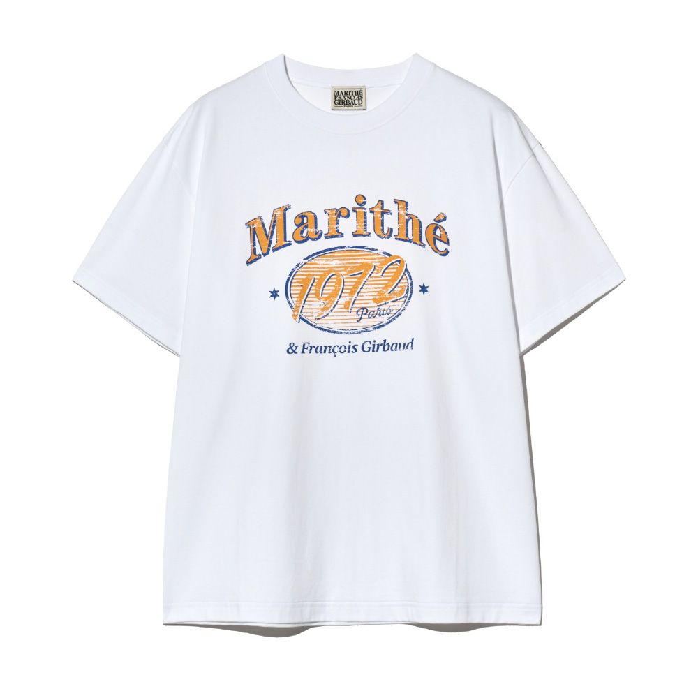 MARITHÉ FRANÇOIS GIRBAUD/ W OVERSIZED ELLIPSE GRAPHIC TEE 女款 OVERSIZED橢圓印花T恤 白色white