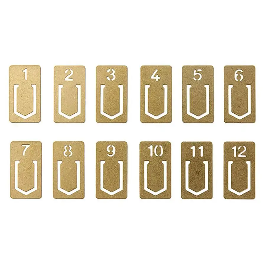 日本 TRAVELER'S COMPANY BRASS PRODUCTS 黃銅書籤/ 數字
