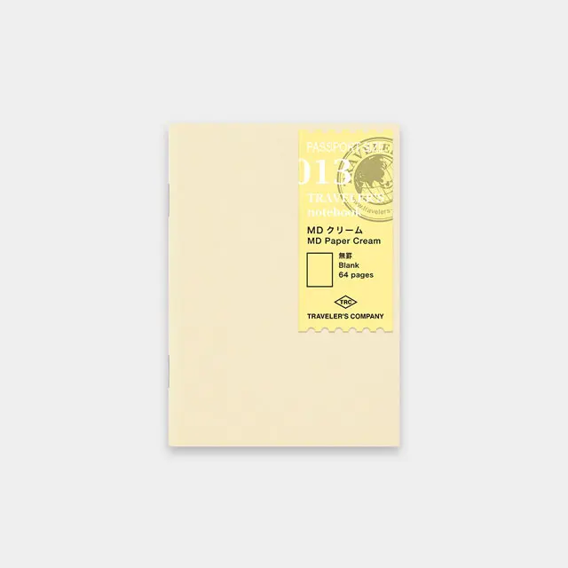 日本 TRAVELER'S COMPANY TRAVELER’S notebook 013 旅人手帳奶油色內頁本/ Passport Size