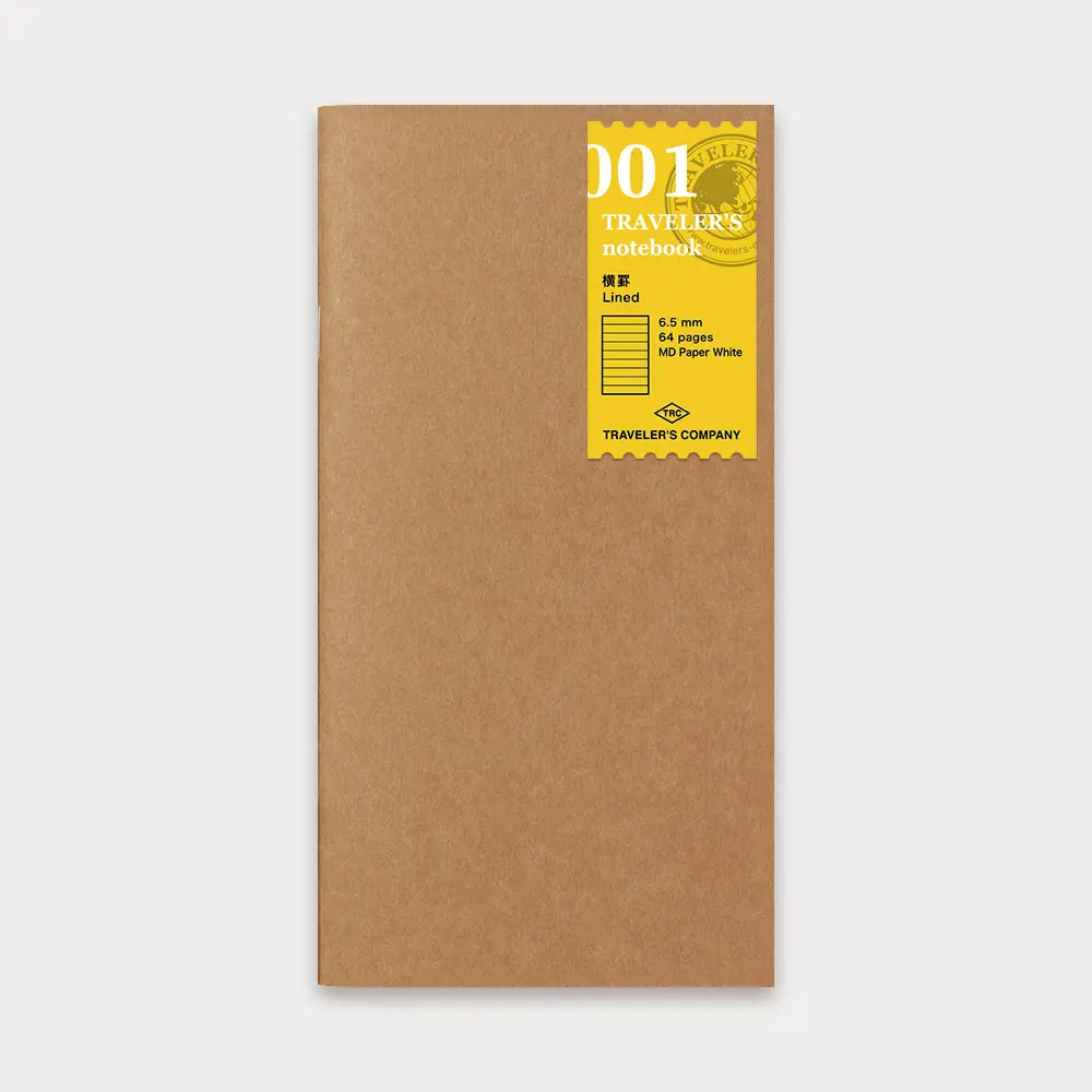 日本 TRAVELER'S COMPANY TRAVELER'S notebook 001 旅人手帳內頁 橫線