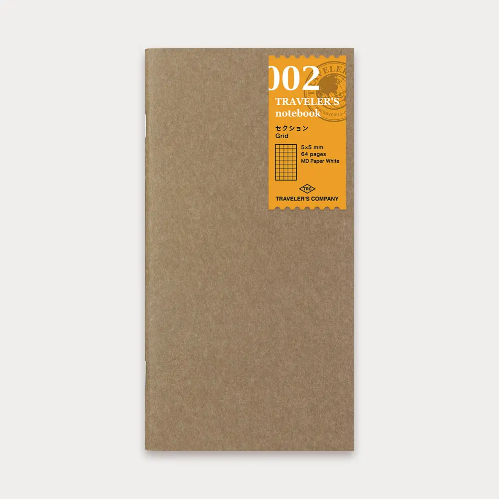 日本 TRAVELER'S COMPANY TRAVELER'S notebook 002 旅人手帳內頁/ 方格