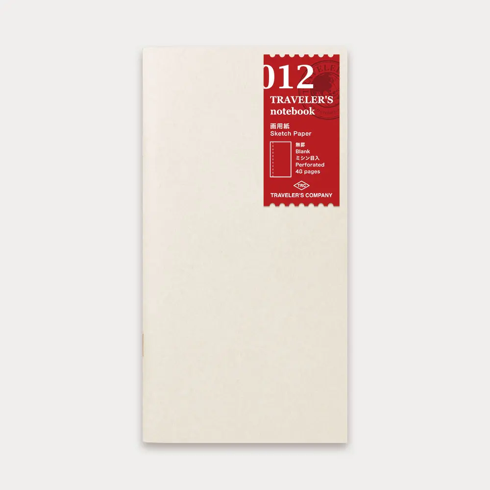 日本 TRAVELER'S COMPANY TRAVELER'S notebook 012 旅人手帳素描紙內頁本