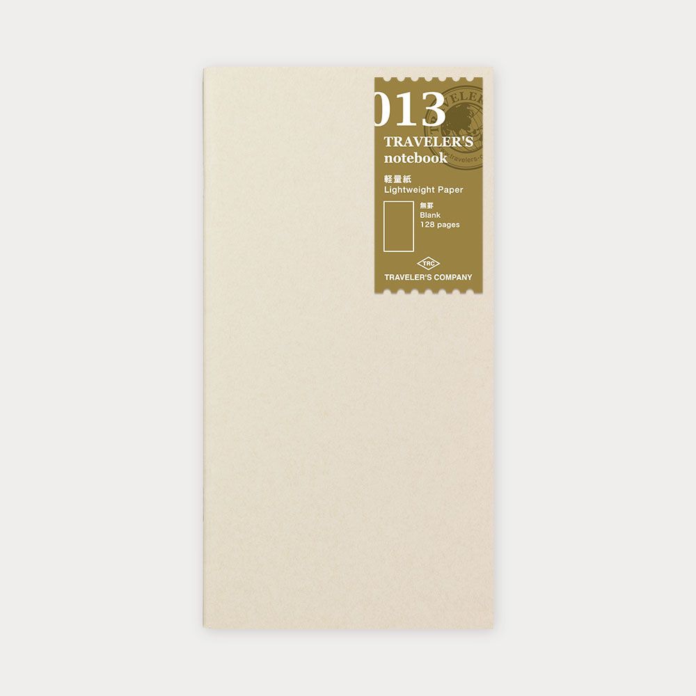 日本 TRAVELER'S COMPANY TRAVELER'S notebook 013 旅人手帳輕量紙內頁本