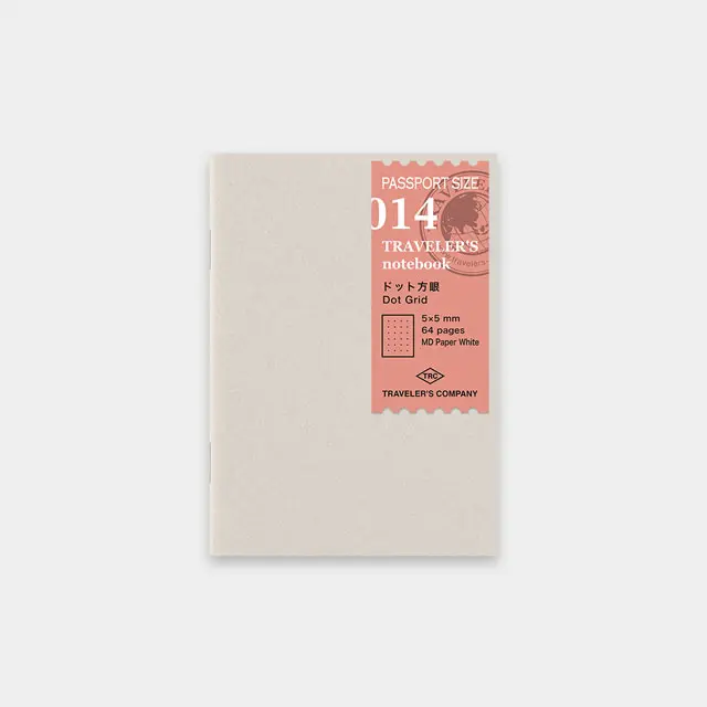 日本 TRAVELER'S COMPANY TRAVELER'S notebook 014 旅人手帳點格內頁本/ Passport Size