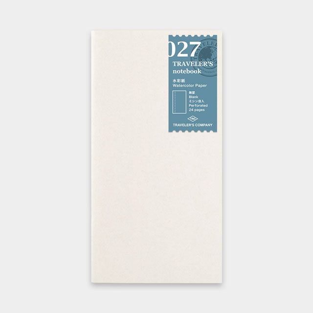 日本 TRAVELER'S COMPANY TRAVELER'S notebook 027 旅人手帳水彩紙內頁本