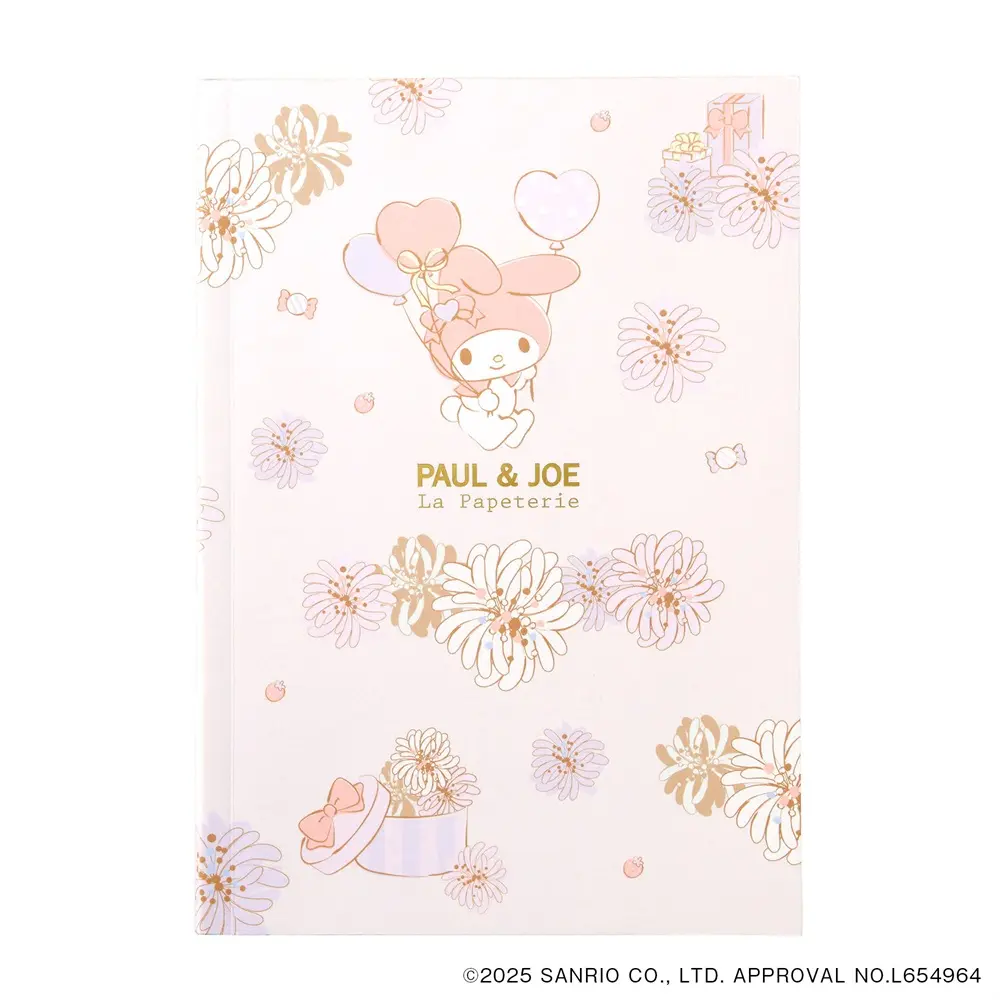 日本 PAUL & JOE La Papeterie X My Melody 橫線筆記本/ A5/ 粉