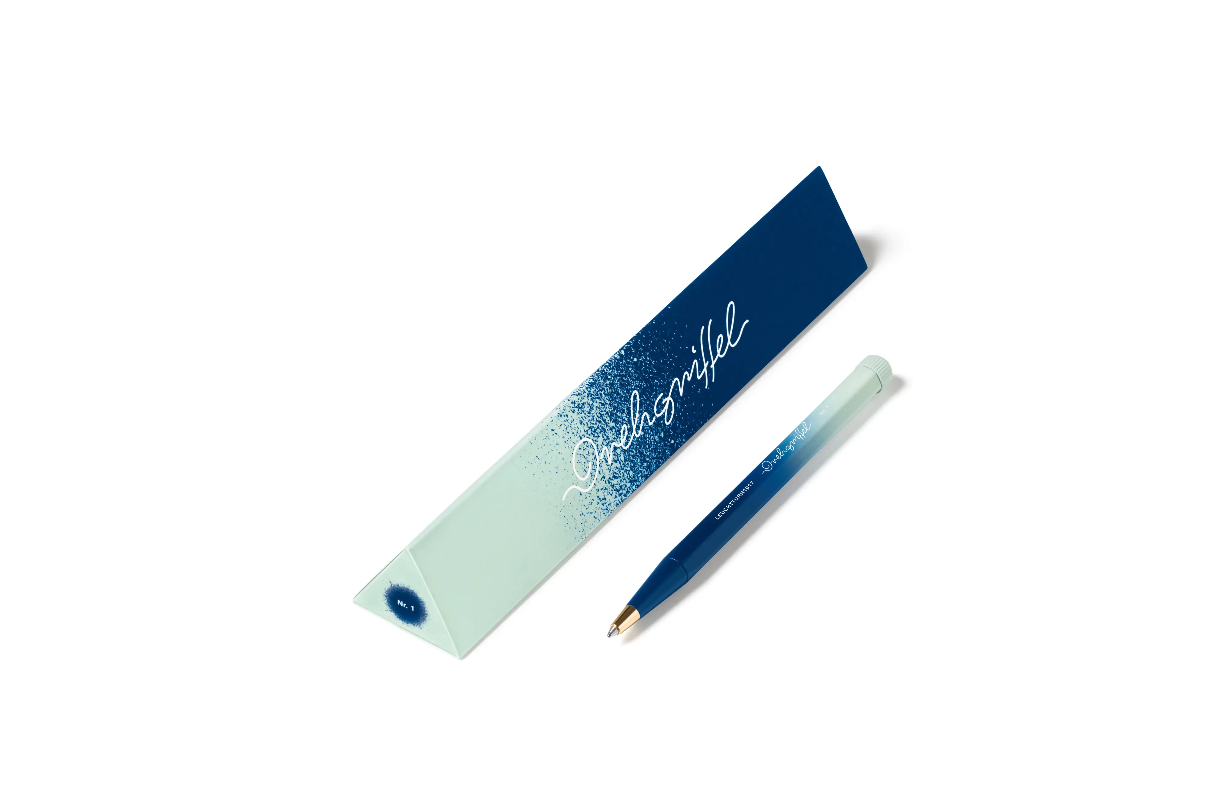 德國 LEUCHTTURM1917 Gradient Drehgriffel Nr. 1 原子筆/ 黑色筆芯/ 海軍藍X薄荷綠
