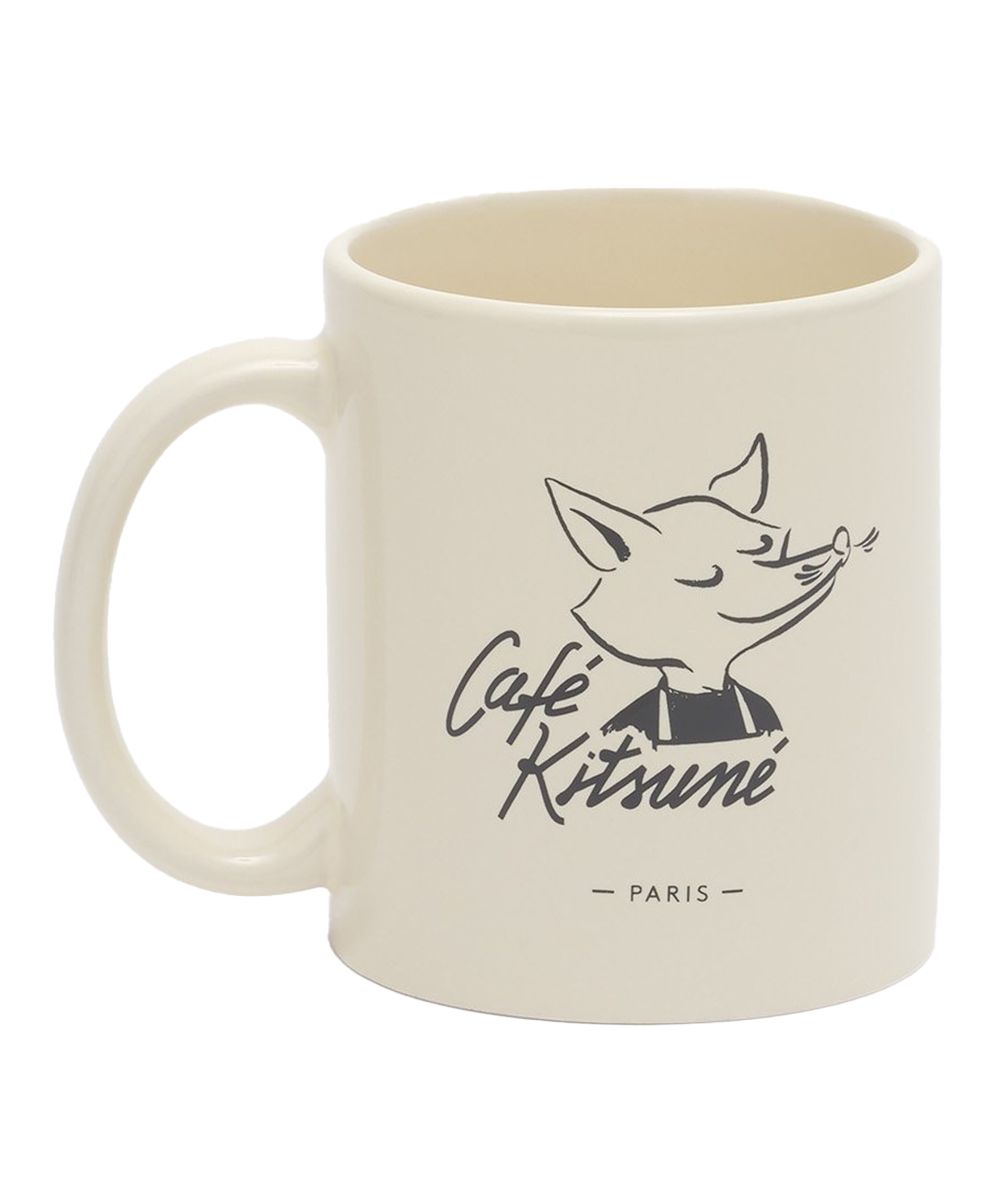 CAFÉ KITSUNÉ 白色狐狸咖啡師馬克杯
