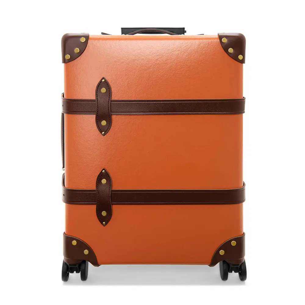 Globe-Trotter Centenary 21吋四輪登機箱(橘/咖啡/金)