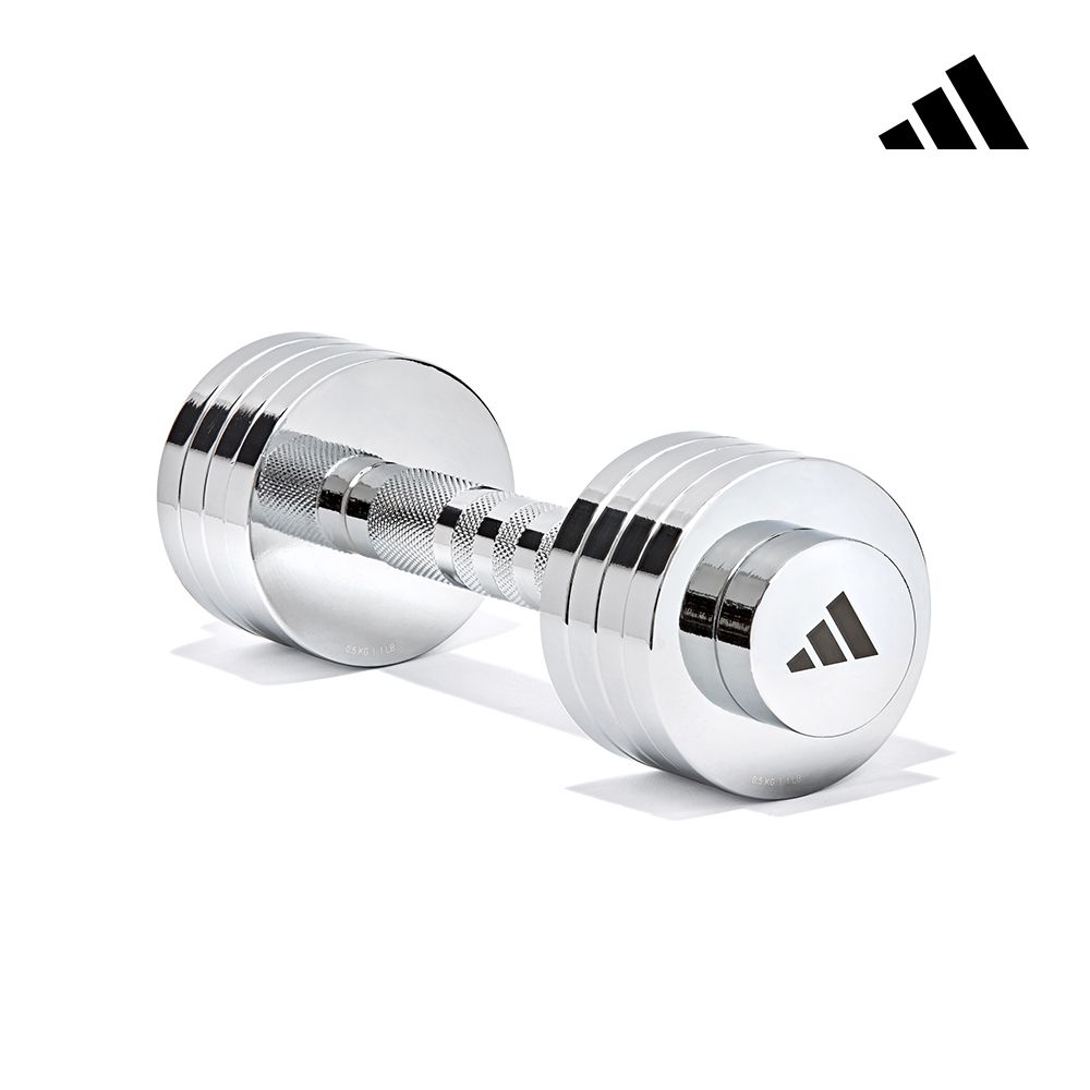 adidas 愛迪達 可調式健身電鍍啞鈴 (5kg/單入)