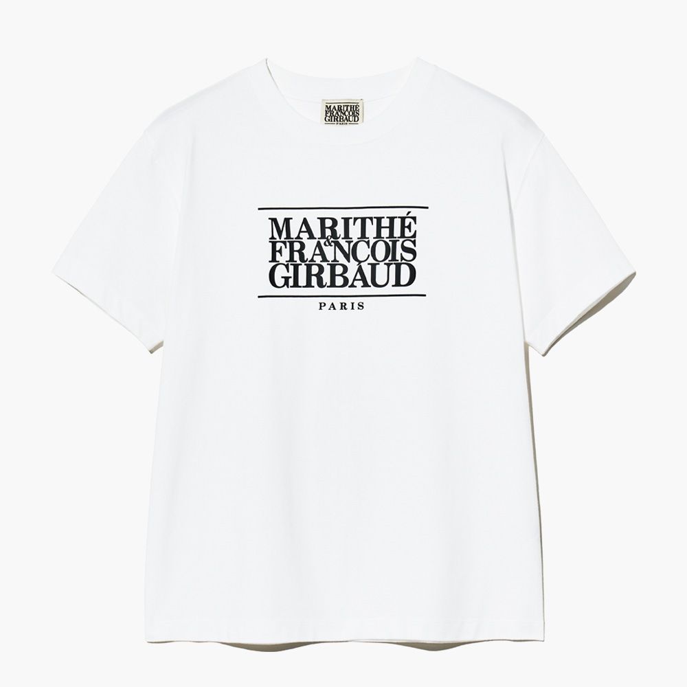 MARITHÉ FRANÇOIS GIRBAUD/ CLASSIC LOGO TEE 中性款 經典短袖T恤 白色white/ XXL