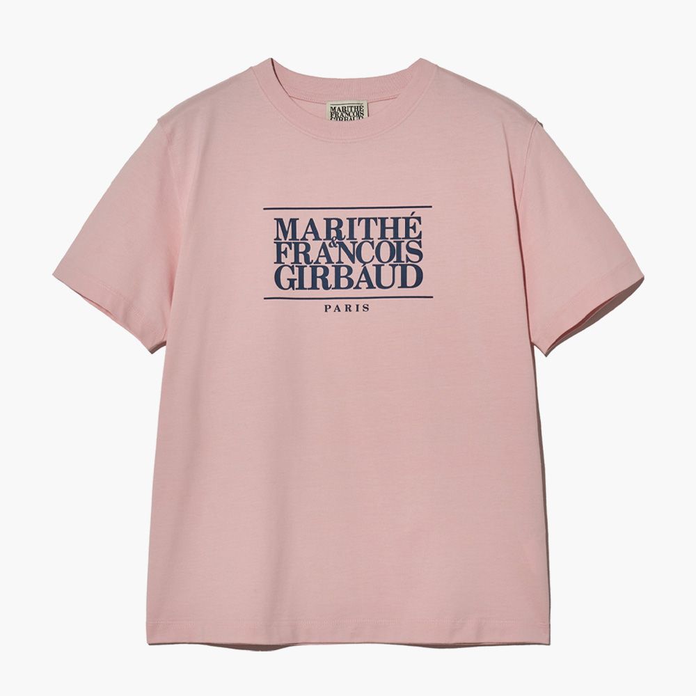 MARITHÉ FRANÇOIS GIRBAUD/ CLASSIC LOGO TEE 中性款 經典短袖T恤 霧粉色light pink/ S