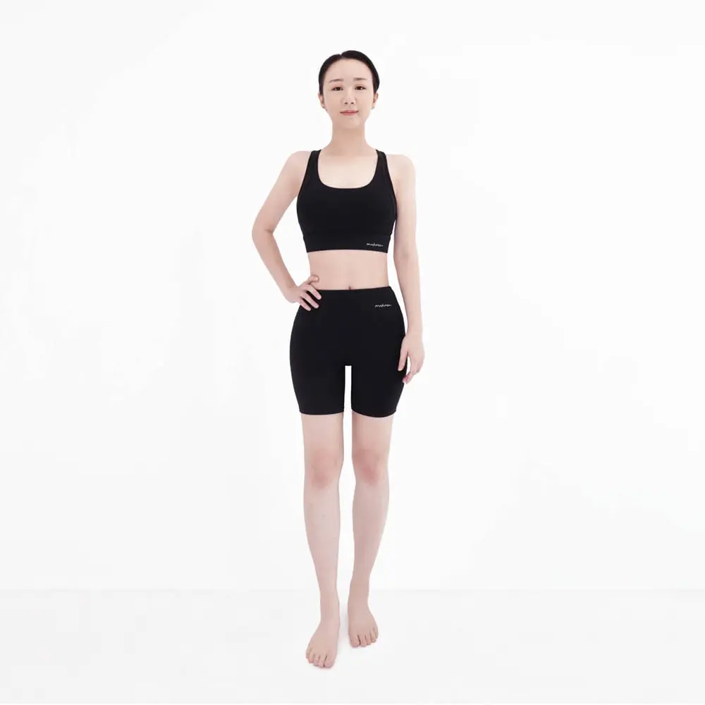 【Mukasa】FITNESS 運動蜜臀三分短褲 - MUK-23966/ 個性黑/ 2L