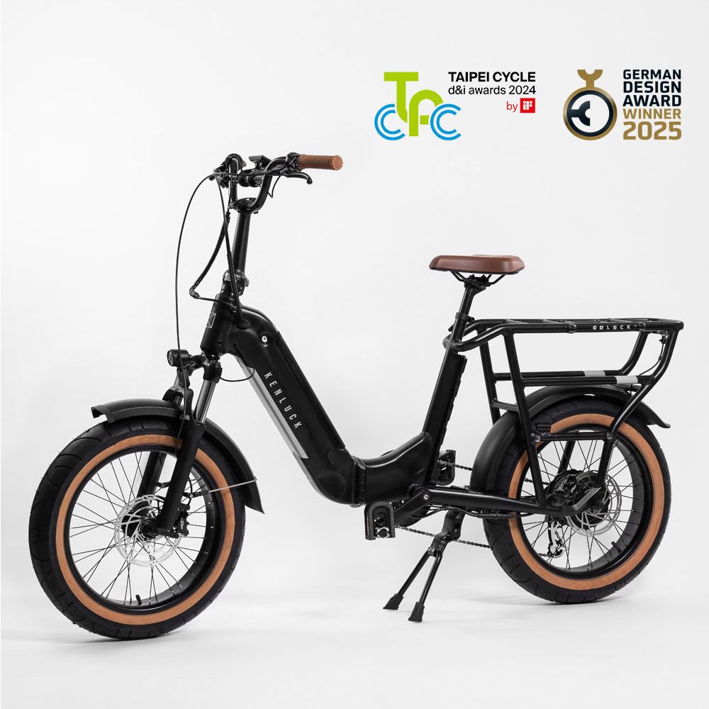 KENLUCK GOLUCK 摺疊電動輔助自行車/ 黑色