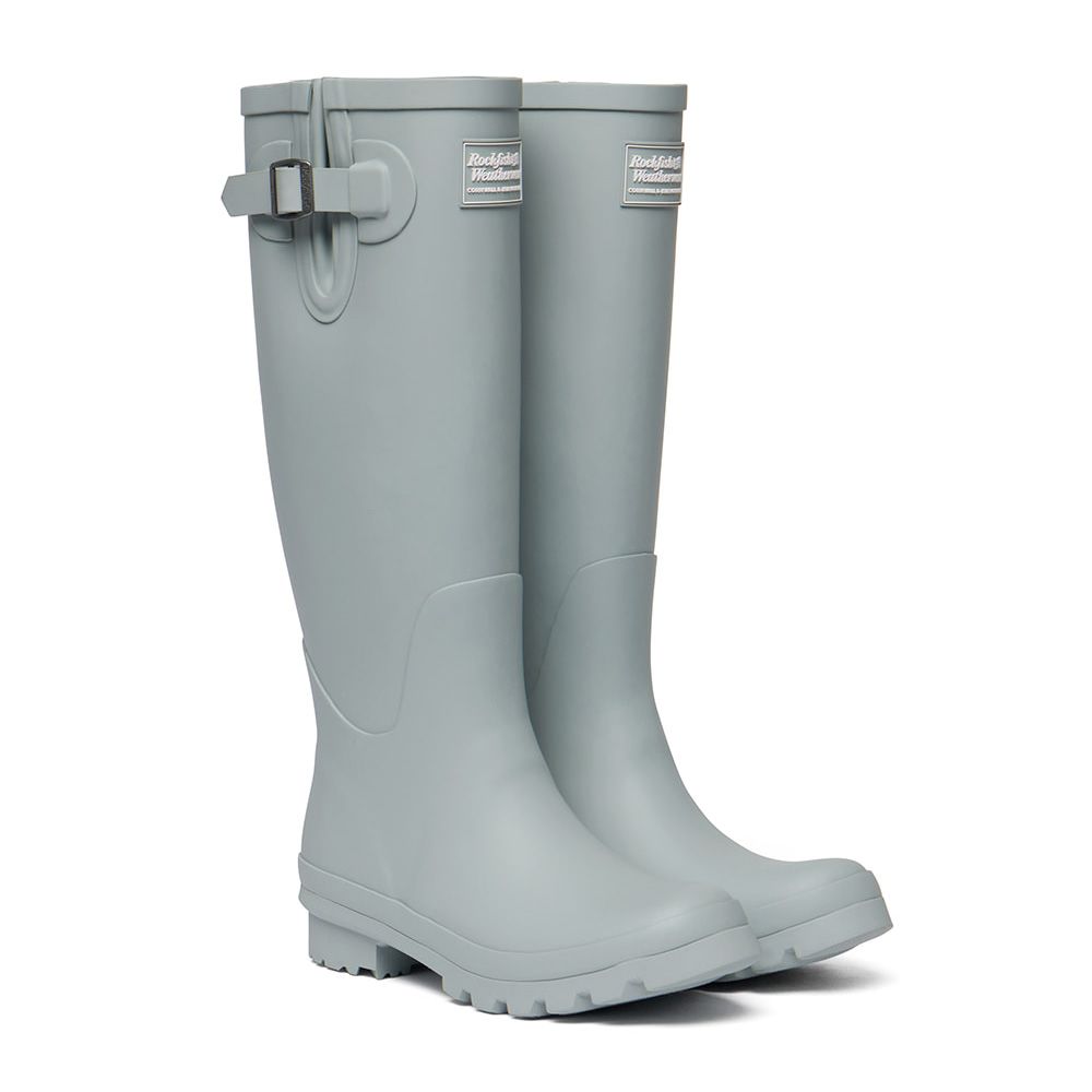韓國 ROCKFISH NEW ORIGINAL RAIN BOOTS LONG 女款 經典霧面長筒雨靴 八色/ 薄荷灰MINTGREY/ 230-235mm