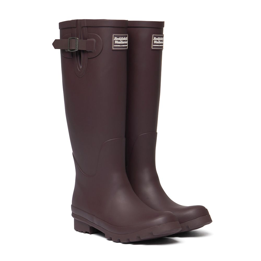 韓國 ROCKFISH NEW ORIGINAL RAIN BOOTS LONG 女款 經典霧面長筒雨靴 八色/ 深酒紅DARKBURGUND/ 235-240mm