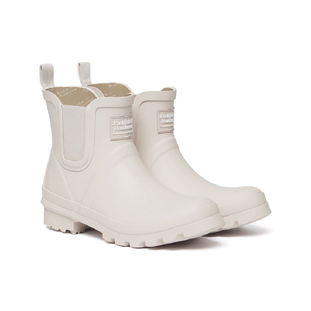 韓國 ROCKFISH NEW ORIGINAL CHELSEA RAIN BOOTS 女款 經典霧面切爾西短筒雨靴 八色/ 象牙白IVORY/ 235-240mm