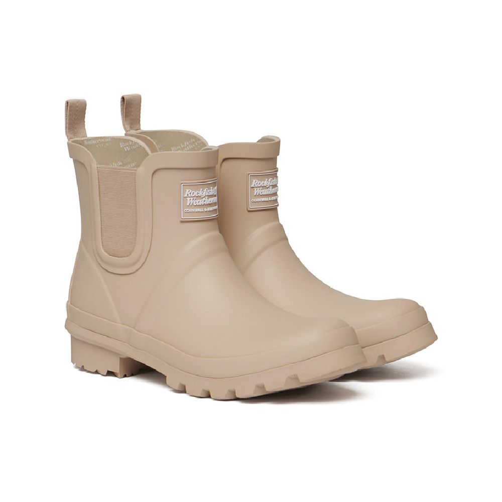 韓國 ROCKFISH NEW ORIGINAL CHELSEA RAIN BOOTS 女款 經典霧面切爾西短筒雨靴 八色/ 米色BEIGE/ 240-245mm