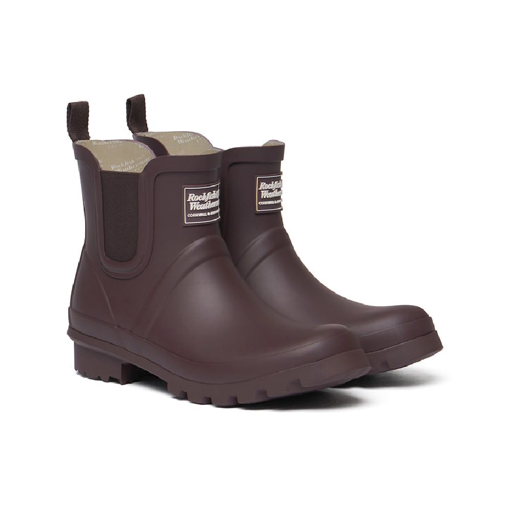 韓國 ROCKFISH NEW ORIGINAL CHELSEA RAIN BOOTS 女款 經典霧面切爾西短筒雨靴 八色/ 深酒紅DARKBURGUND/ 235-240mm