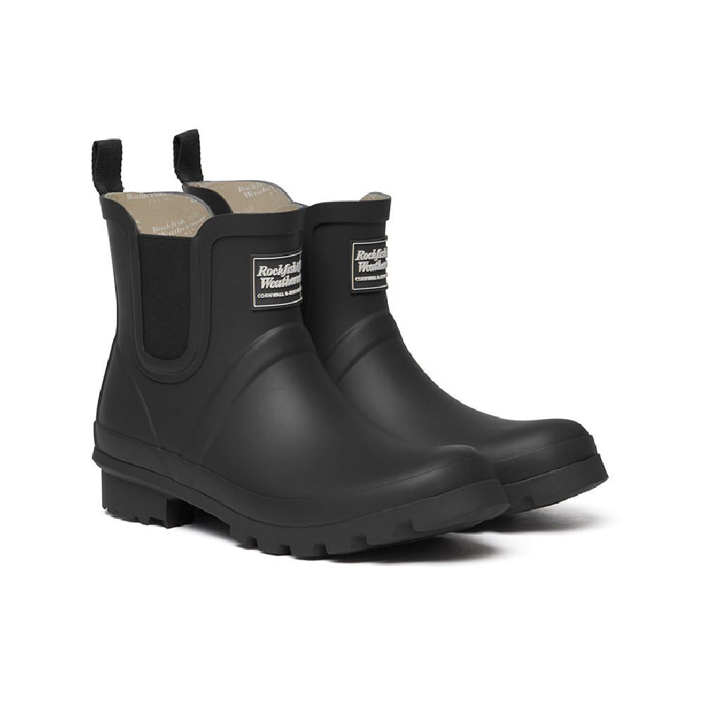韓國 ROCKFISH NEW ORIGINAL CHELSEA RAIN BOOTS 女款 經典霧面切爾西短筒雨靴 八色/ 黑色BLACK/ 245-250mm
