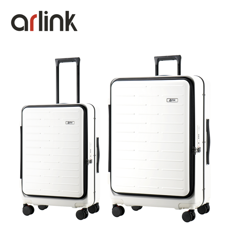 arlink Flip系列 多功能1:9上掀式 24+29吋組合行李箱 煞車輪/ 星辰白