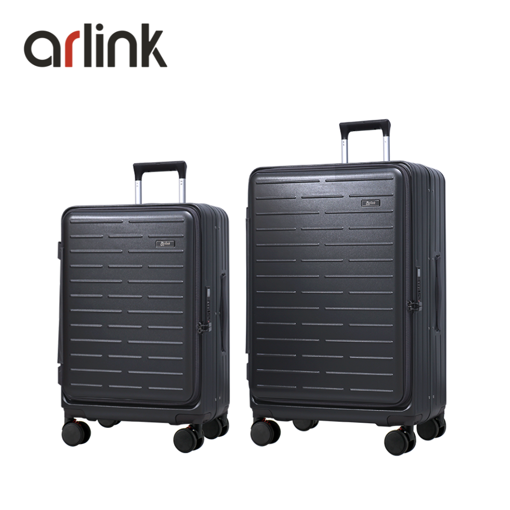 arlink Flip系列 多功能1:9上掀式 24+29吋組合行李箱 煞車輪/ 夜幕灰