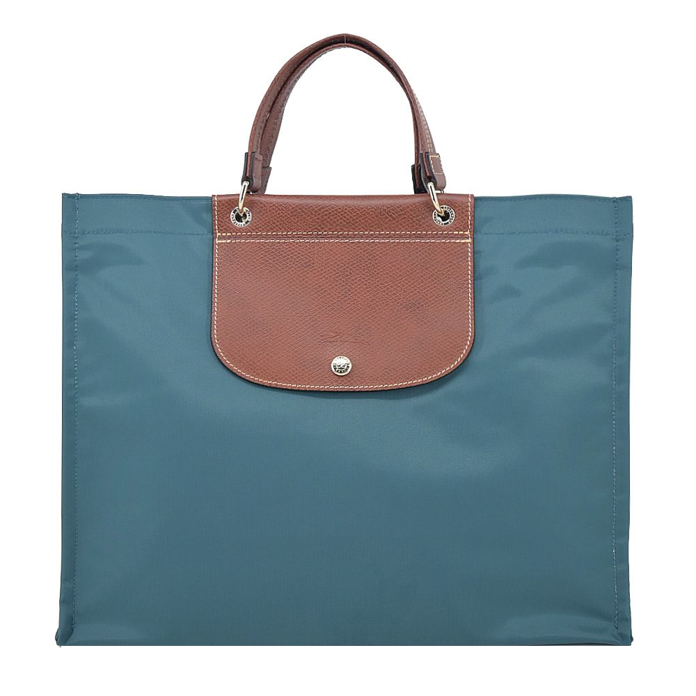 LONGCHAMP CABAS LONGCHAMP系列再生尼龍手提包(大/雪松綠)/平行輸入