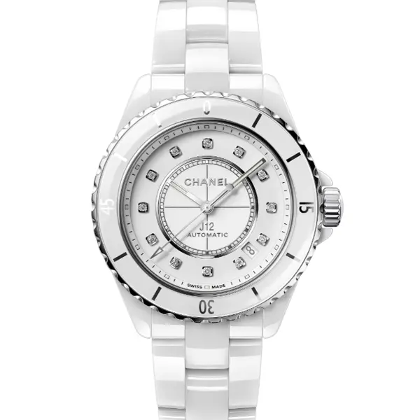 【Chanel 香奈兒】J12系列 經典數字款 H5705 時鑽 陶瓷錶款 38mm