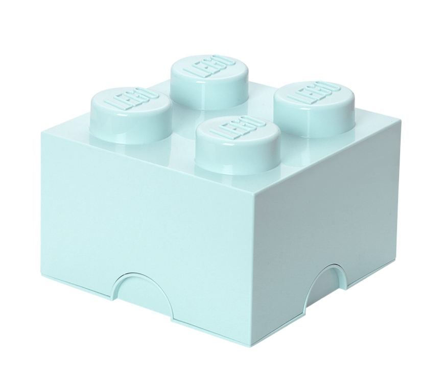 Room Copenhagen 樂高LEGO® 4凸收納盒/ 水藍