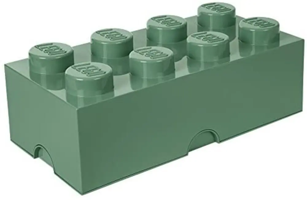 Room Copenhagen 樂高LEGO® 8凸收納盒/ 砂綠色