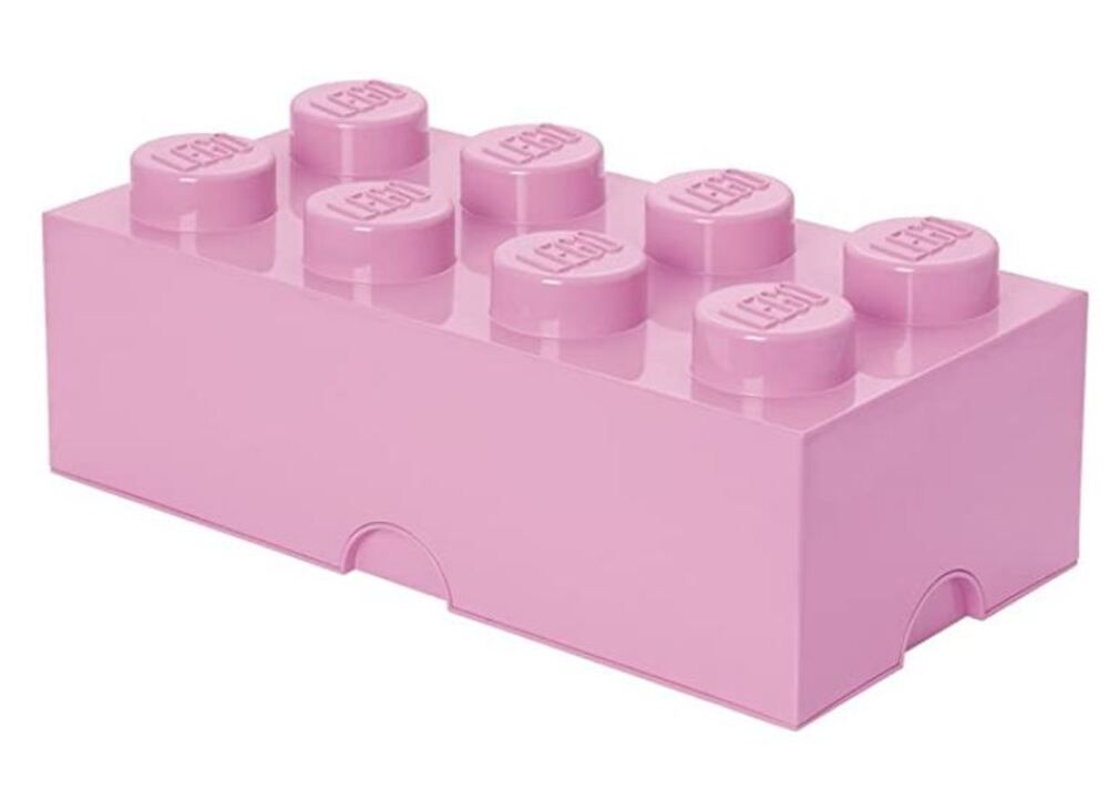 Room Copenhagen 樂高LEGO® 8凸收納盒/ 淺粉色