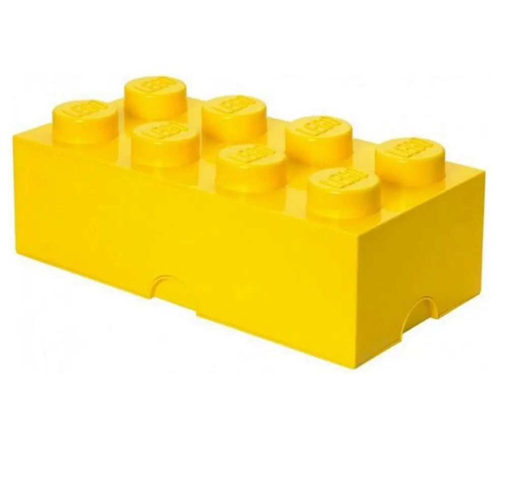 Room Copenhagen 樂高LEGO® 8凸收納盒/ 黃色