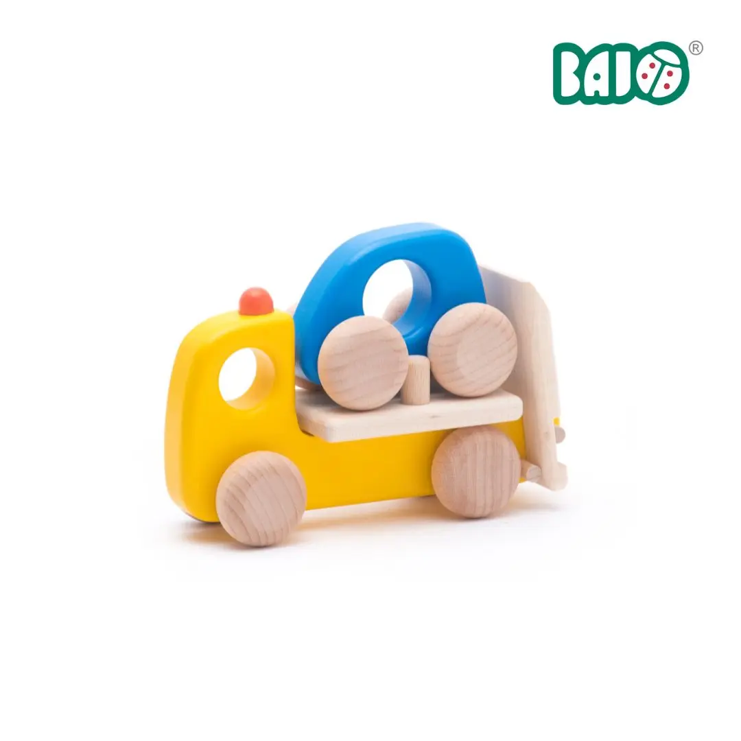 道路救援出動➤BAJO交通工具系列/ 拖吊木玩車