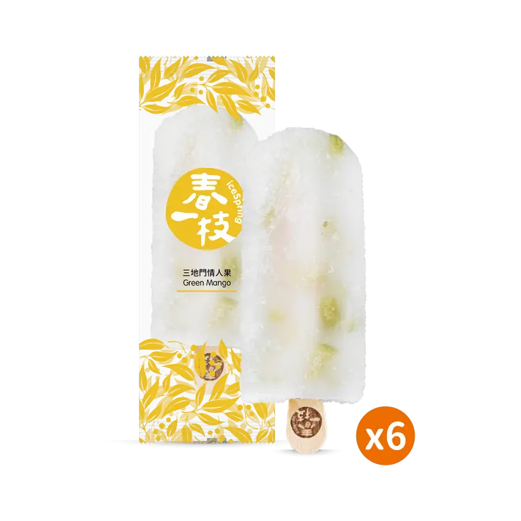 【春一枝】天然水果手作冰棒6入組/ 情人果口味