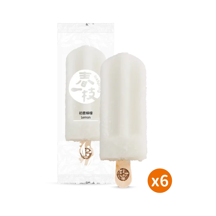 【春一枝】天然水果手作冰棒6入組/ 檸檬口味