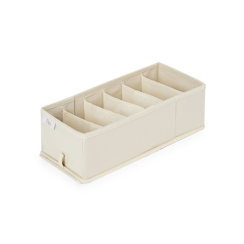 日本天馬 Fits 布質分格收納盒(6格)-面寬15cm-3入