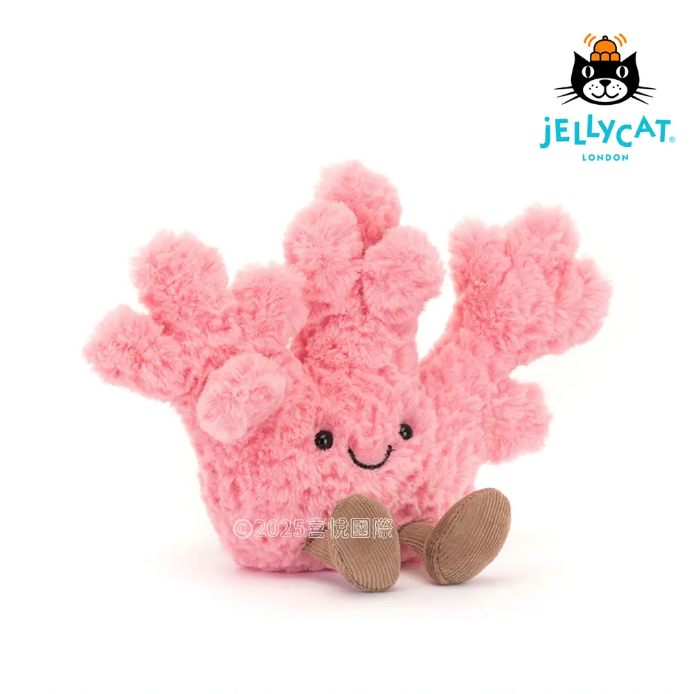 Jellycat趣味粉紅珊瑚/ 14cm