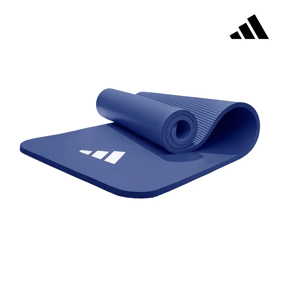 adidas 愛迪達 加厚防滑健身墊-16mm (附贈背帶)/ 靛藍