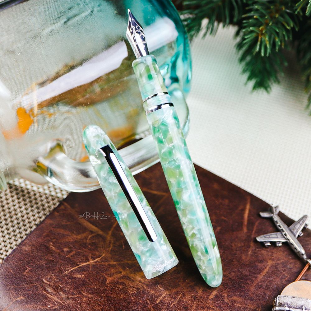 Esterbrook Estie Sea Glass海玻璃銀夾鋼筆/ EF
