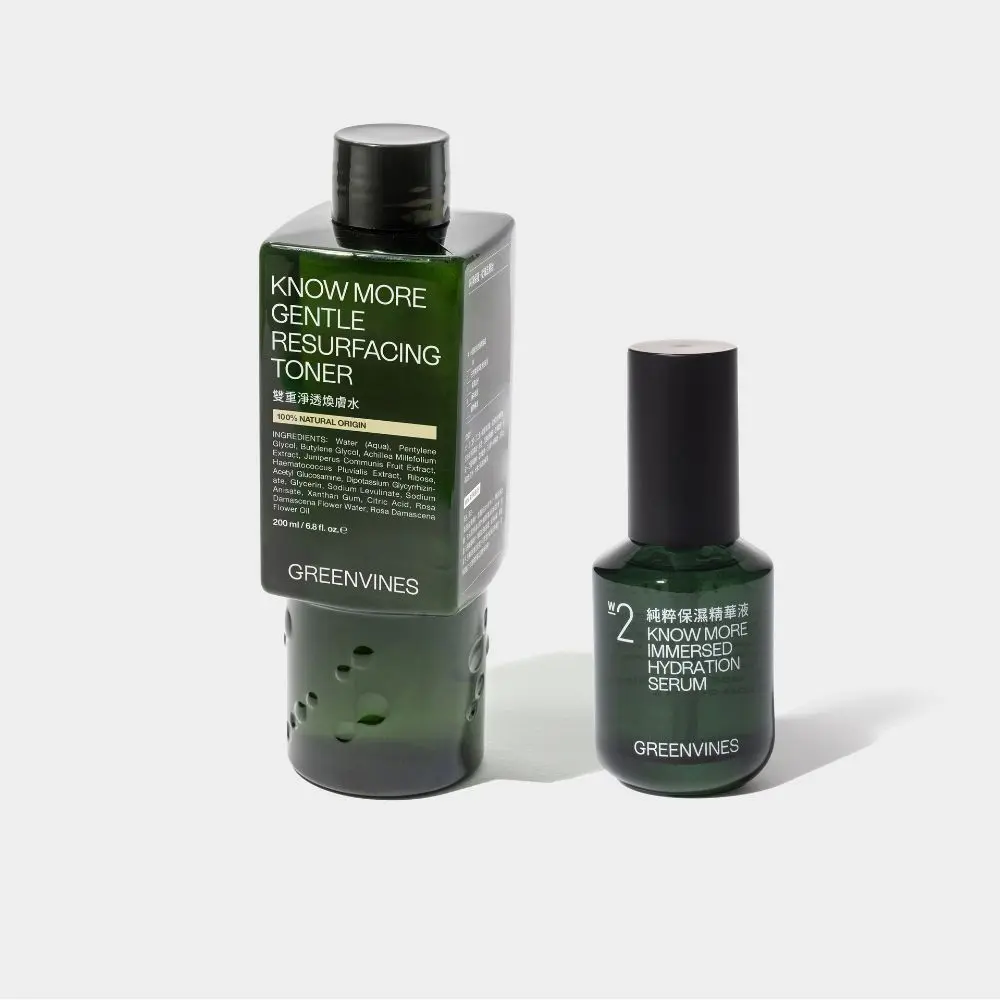 綠藤生機雙重淨透煥膚保濕組/ 煥膚水200ml+保濕精華液30ml