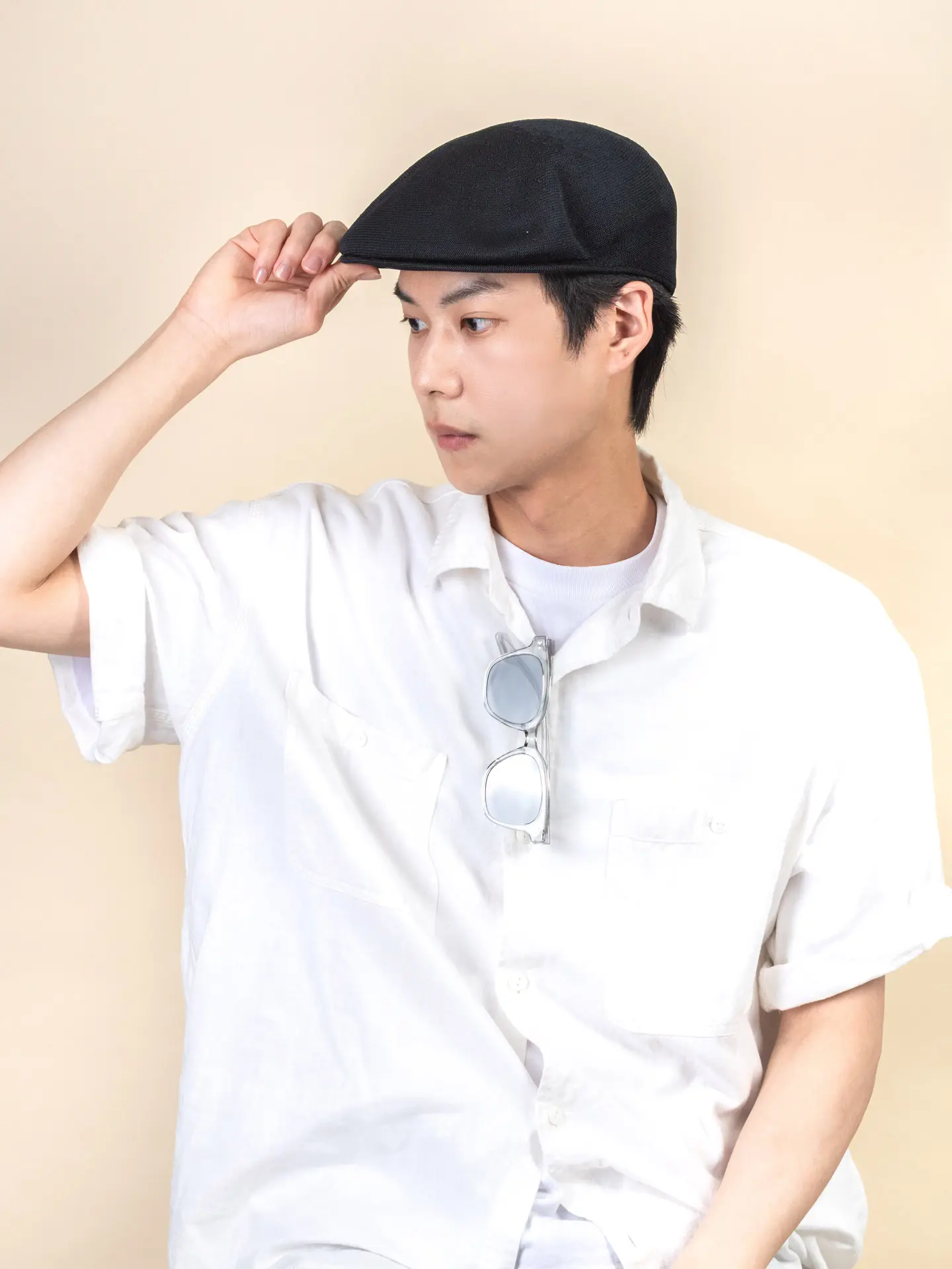 KANGOL TROPIC 504鴨舌帽/ 黑色/ M