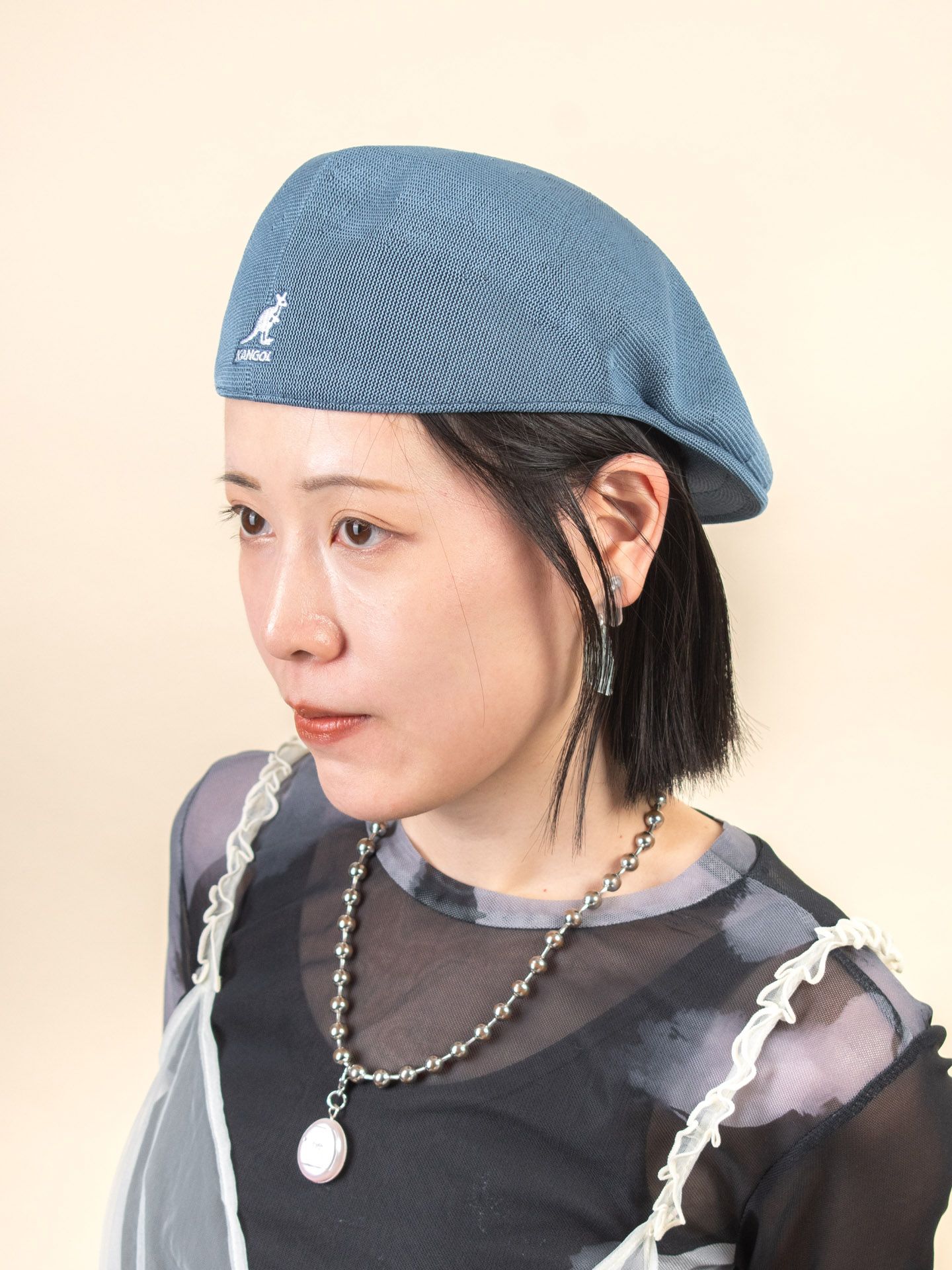 KANGOL TROPIC 504鴨舌帽/ 牛仔藍/ M