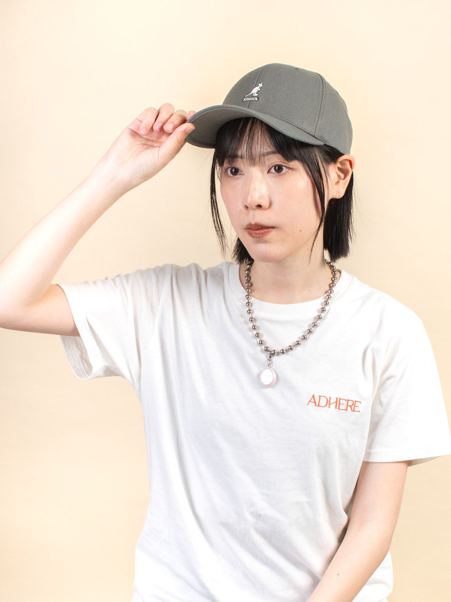 KANGOL WOOL FLEXFIT BASEBALL棒球帽/ 灰色/ S-M
