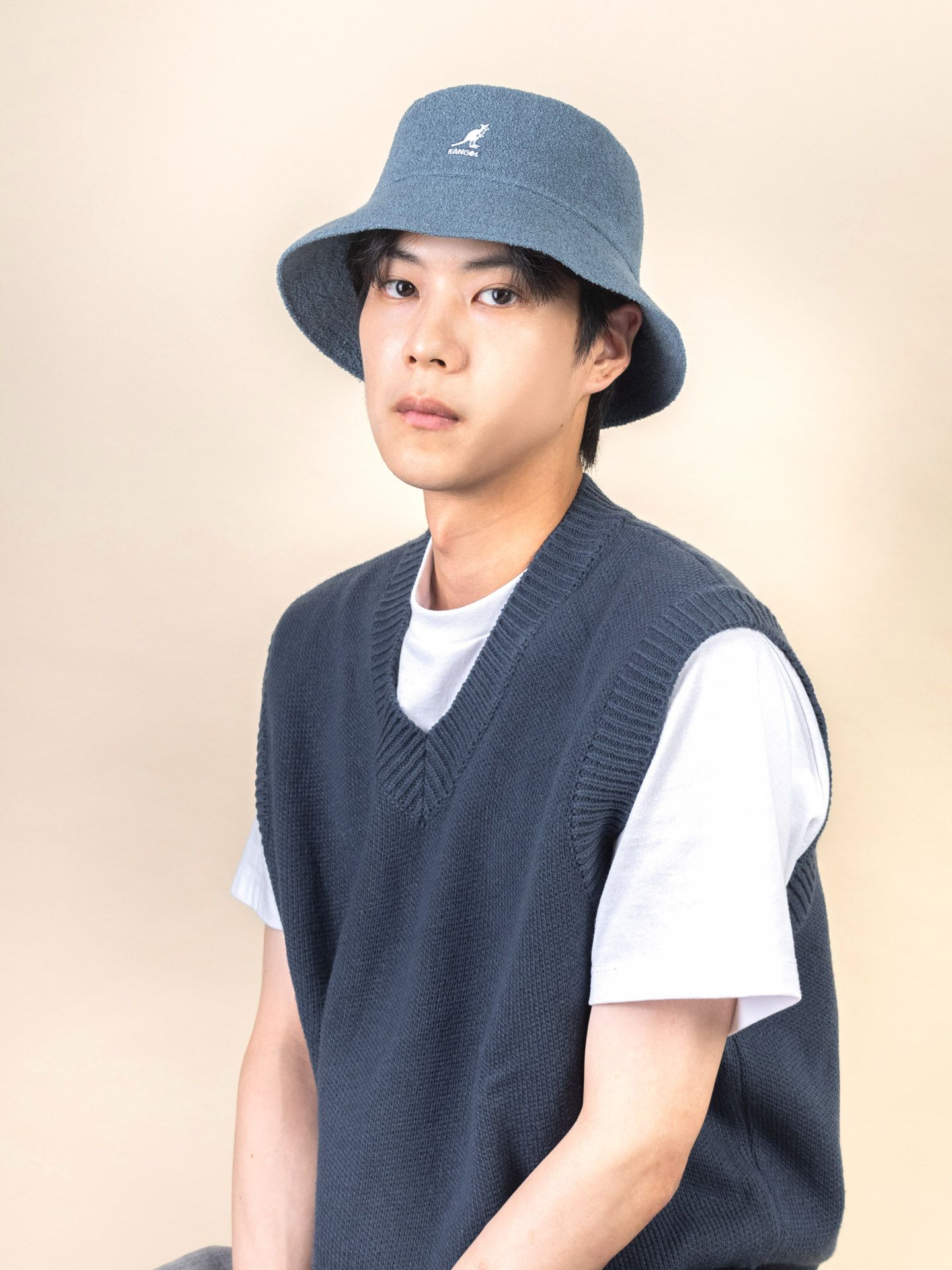 KANGOL BERMUDA BUCKET漁夫帽/ 牛仔藍/ M
