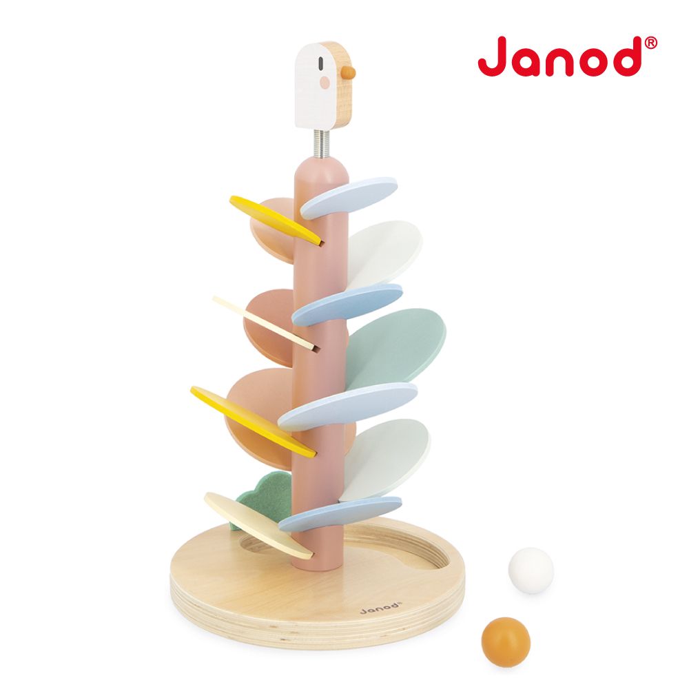 Janod北歐簡約木玩 /滑落葉子的雨滴