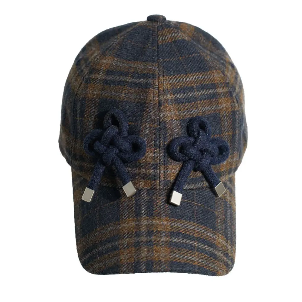 韓國 ONGO DOUBLE CLOVER CAP 雙葉四葉草綁帶棒球帽/ 海軍藍NAVY