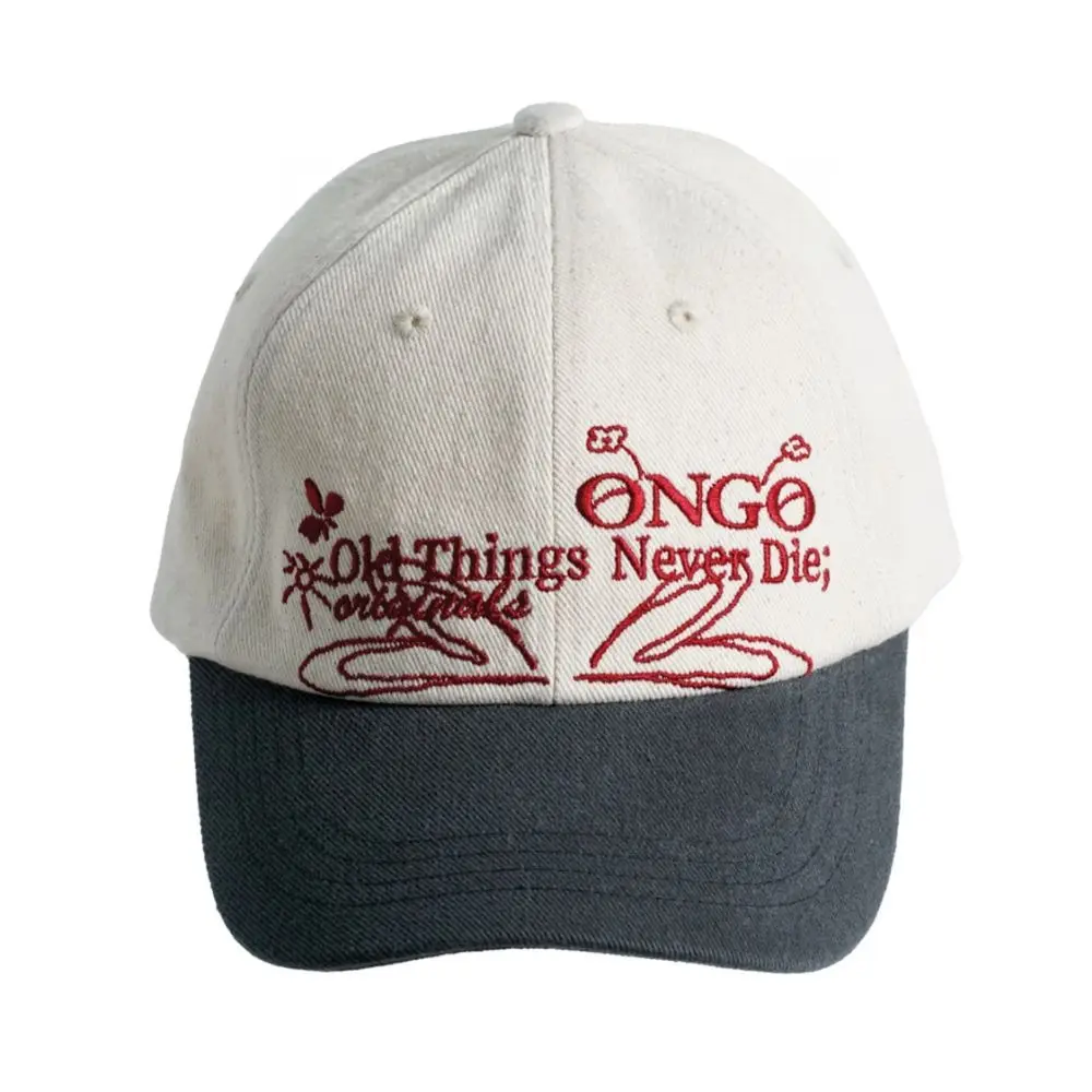 韓國 ONGO FLOWER KNOT CAP 花型綁帶棒球帽/ 炭灰CHARCOAL